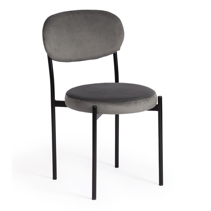 Стул REVO (mod. 7033) / 1 шт. в упаковке ткань/металл, 47х54х82 см, высота до сиденья 47 см, серый barkhat 26/черный TETCHAIR-19783 - фото 51801