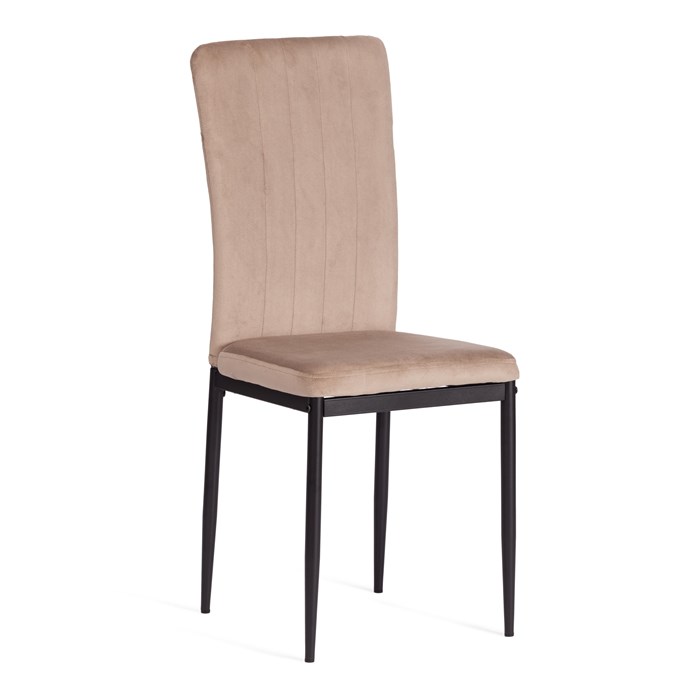 Стул VERTER (mod. 37-1) металл, флок, 47,8 х 41,5 х 97 см, Beige (бежевый) HLR8 / черный TETCHAIR-20542 - фото 51870