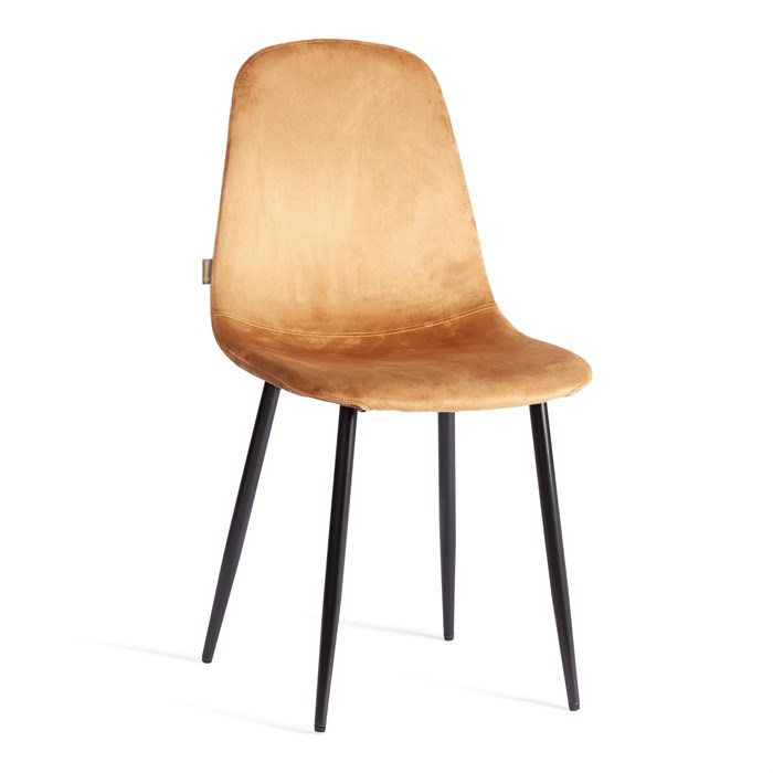 Стул BREEZE (mod. JSC-58) Велюр/металл , 44 х 53 х 86 см, brown (коричневый) HLR12 / черный TETCHAIR-21132 - фото 51970