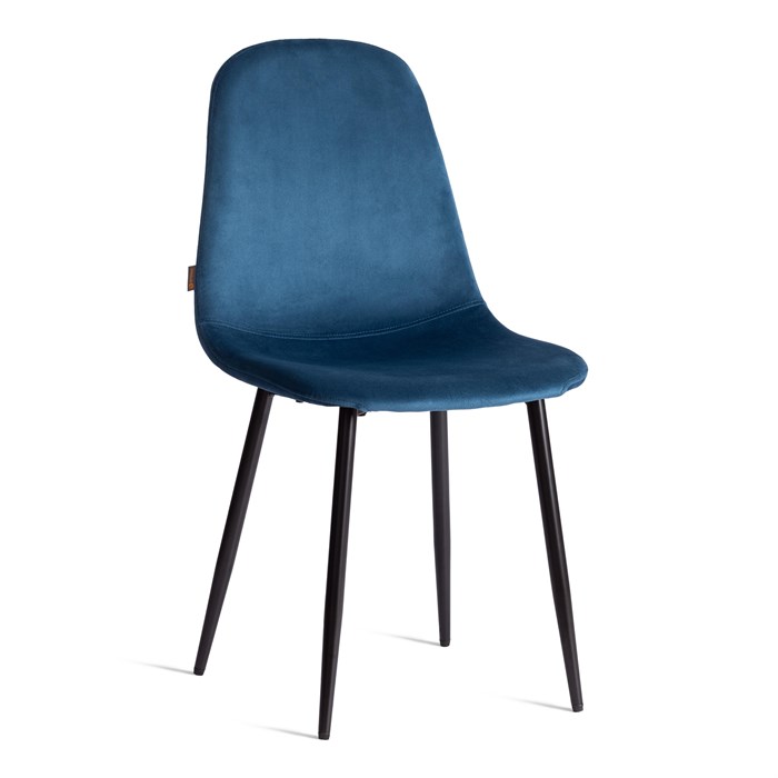 Стул BREEZE (mod. JSC-58) Велюр/металл , 44 х 53 х 86 см, Blue (синий) HLR63 / черный TETCHAIR-21207 - фото 52026