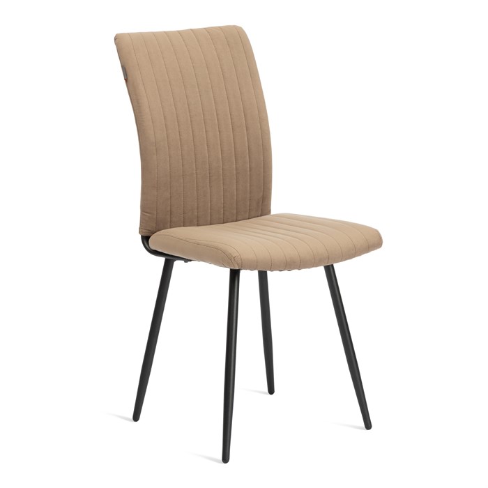 Стул обеденный Monte Carlo ткань велюр, 48х55х93, бежевый/черный, (Porsche 5) TETCHAIR-21652 - фото 52287