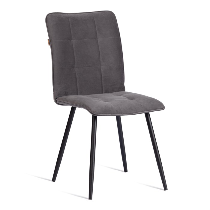 Стул обеденный Bari ткань велюр, 46х55х89, серый/черный, (Porsche 9) TETCHAIR-21654 - фото 52300
