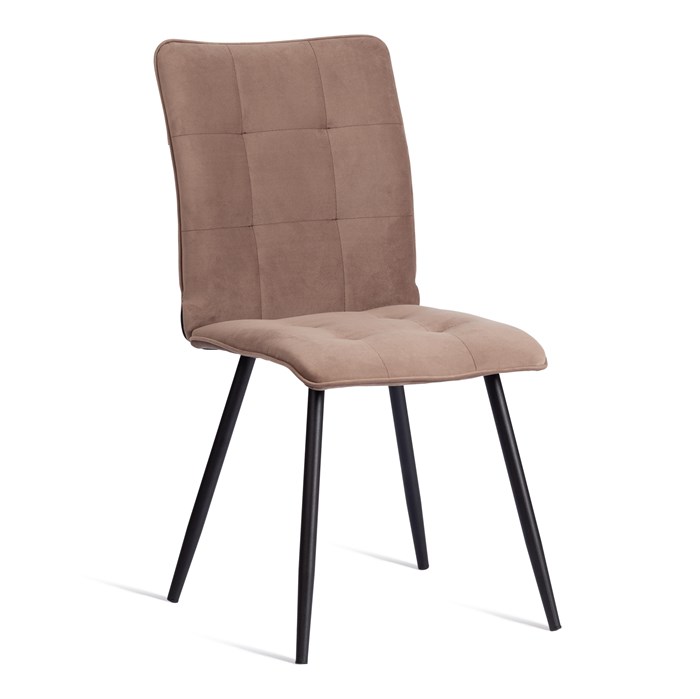 Стул обеденный Bari ткань велюр, 46х55х89, бежевый/черный, (Porsche 5) TETCHAIR-21655 - фото 52317