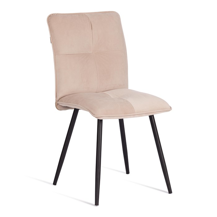 Стул обеденный Sweet велюр, 46х55х88, молочный/черный, (Porsche 2) TETCHAIR-21843 - фото 52334