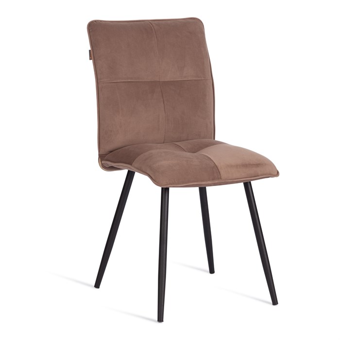 Стул обеденный Sweet велюр, 46х55х88, бежевый/черный, (Porsche 5) TETCHAIR-21844 - фото 52351