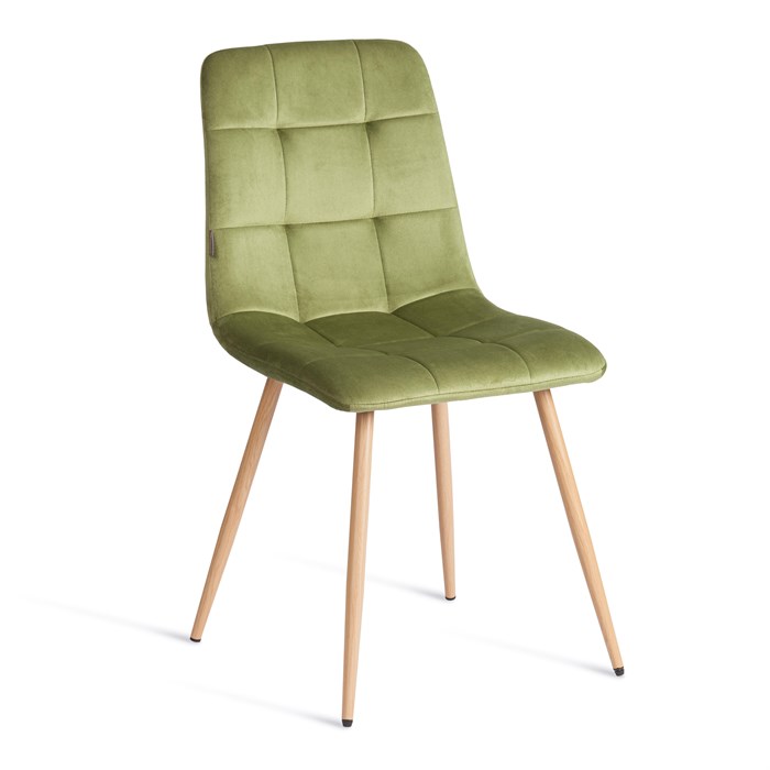 Стул CHILLY (mod. JSC-220) Велюр/металл , 44,5х52,5х88 см, Green (зеленый) HLR54 / натуральный TETCHAIR-24347 - фото 52468