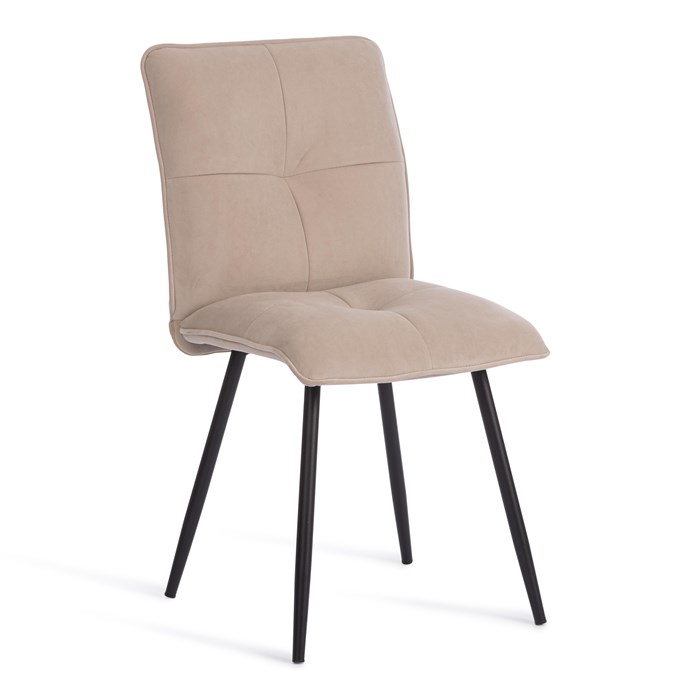 Стул обеденный Sweet флок , бежевый/черный, 7, 46х55х88 TETCHAIR-24647 - фото 52513