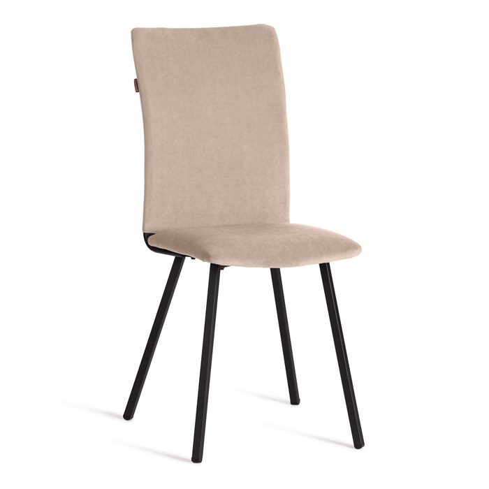 Стул обеденный La Rousse флок , бежевый/черный, 7, 49х50х93 TETCHAIR-24659 - фото 52530