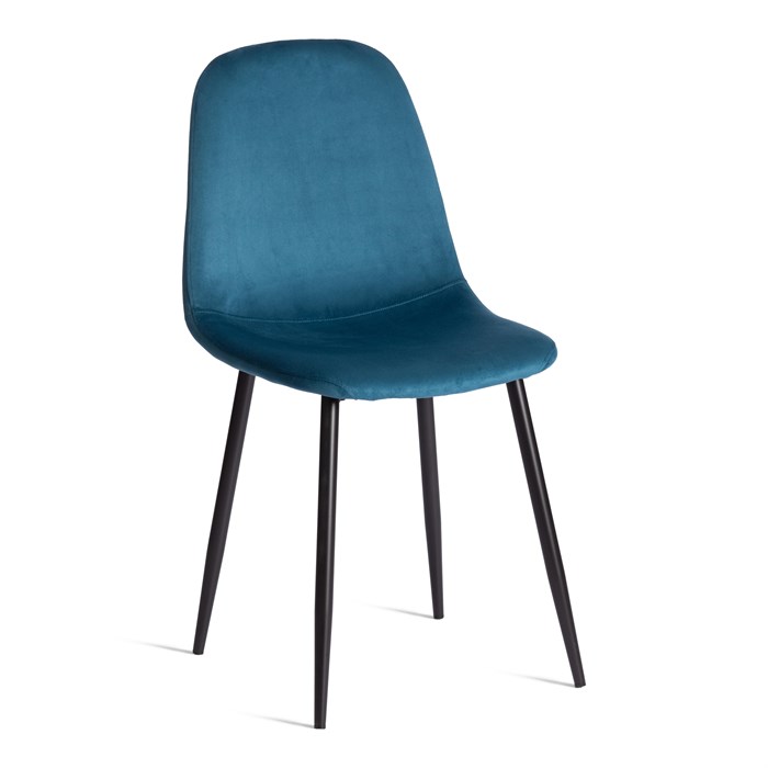 Стул BREEZE (mod. 4724) Велюр/металл , 44 х 53 х 87 см, Dark turquoise (темно-бирюзовый) HLR62 / черный TETCHAIR-24672 - фото 52567