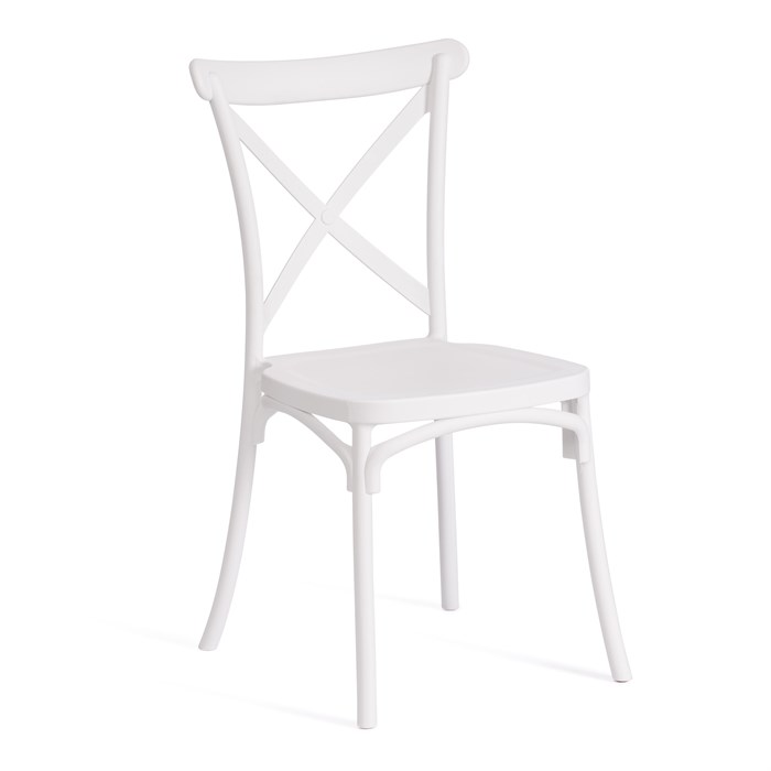 Стул CROSS (mod. PL24) пластик, 48 х 58 х 89 см, White (белый) 11954 TETCHAIR-19695 - фото 53254