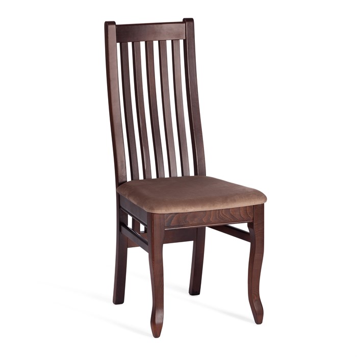Стул DOLCE мягкое сидение бук, 40х46х100см, Tobacco, велюр, Tenerife mocca TETCHAIR-20668 - фото 53328