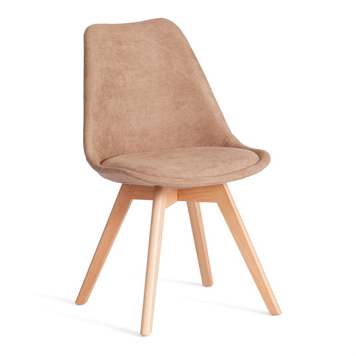 Стул TULIP SOFT (mod. 053V) дерево/пластик/ткань, 49,5 x 54,5 x 84 см, Бежевый (Beige)  LY1701-4 TETCHAIR-21126 - фото 53348
