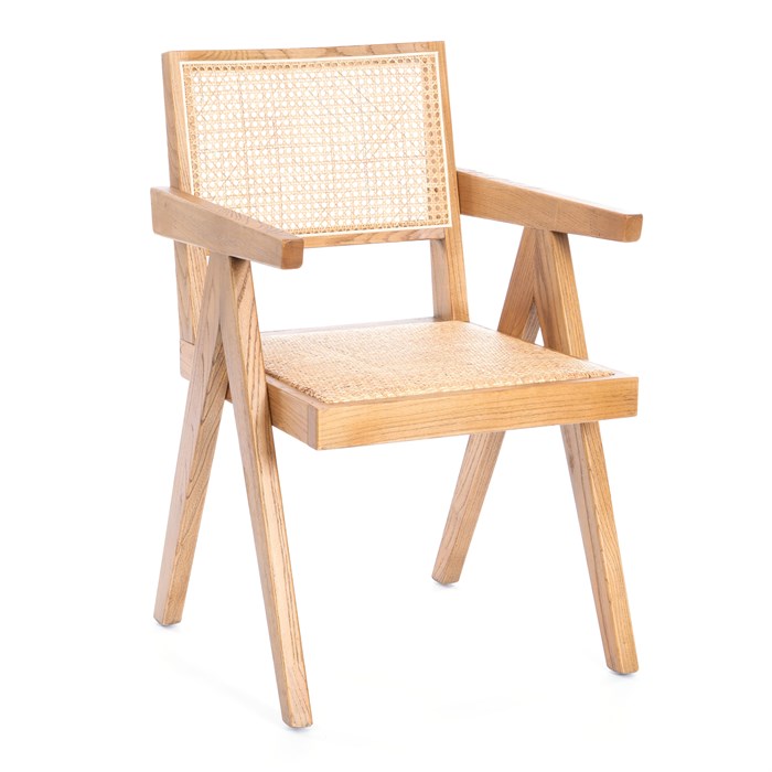 Кресло LOKI дерево вяз/ротанг, Груша (№3), 50х50х84 см TETCHAIR-24340 - фото 53501