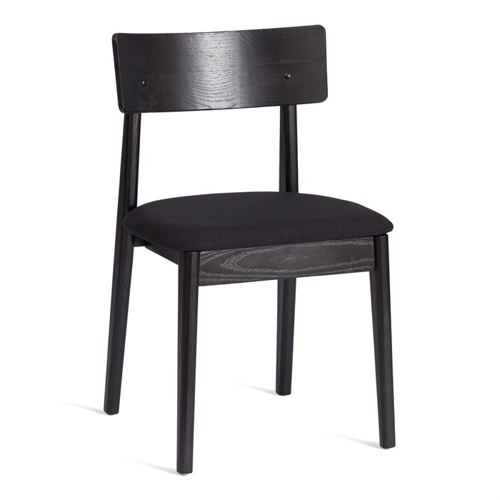 Стул THOR дерево вяз/ткань лен, черный/черный лен, 50х48х81,5 см TETCHAIR-24401 - фото 53545