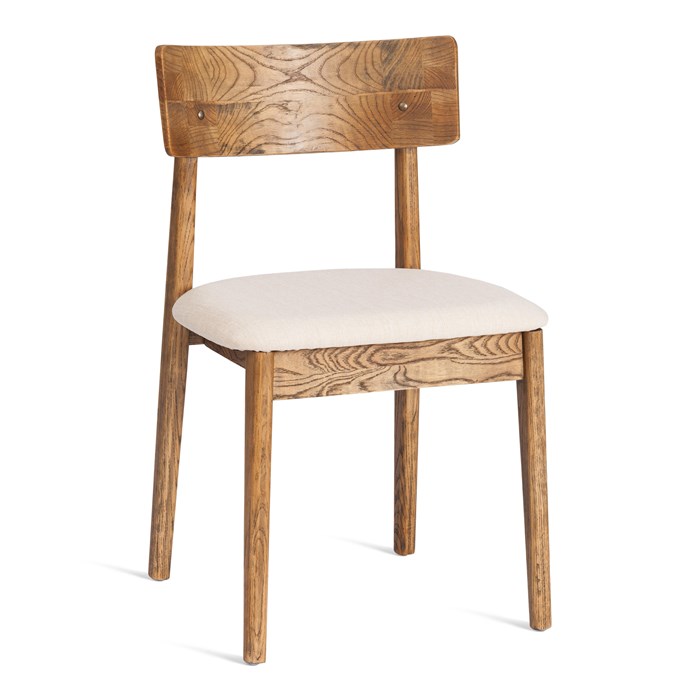 Стул THOR дерево вяз/ткань лен, груша№3/бежевый лен, 50х48х81,5 см TETCHAIR-24402 - фото 53565