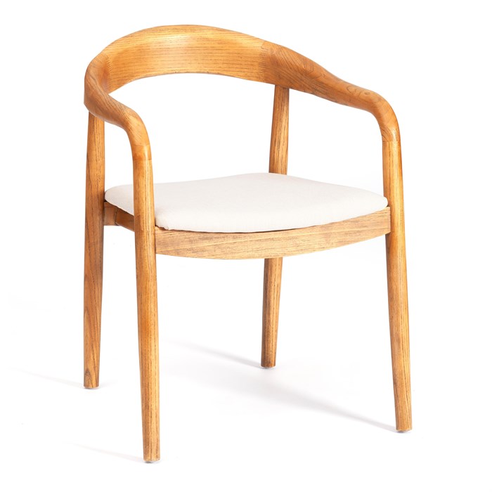 Стул BALDUR дерево вяз/ткань лен, груша№3/бежевый лен, 49х52х76,5 см TETCHAIR-24407 - фото 53623
