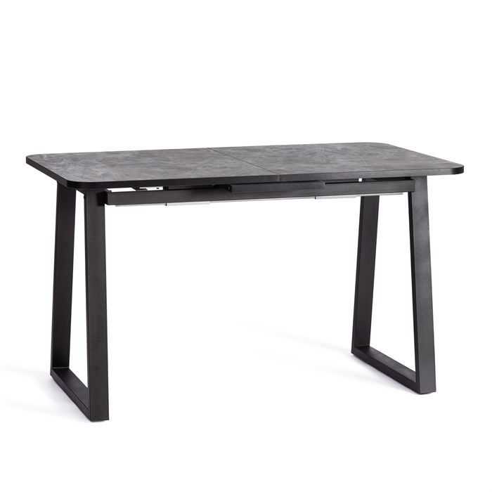 Стол MALTIDO ЛДСП/HPL/металл, 130 х 75+30 х 75 см, Гранит тёмный/чёрный TETCHAIR-20626 - фото 54014