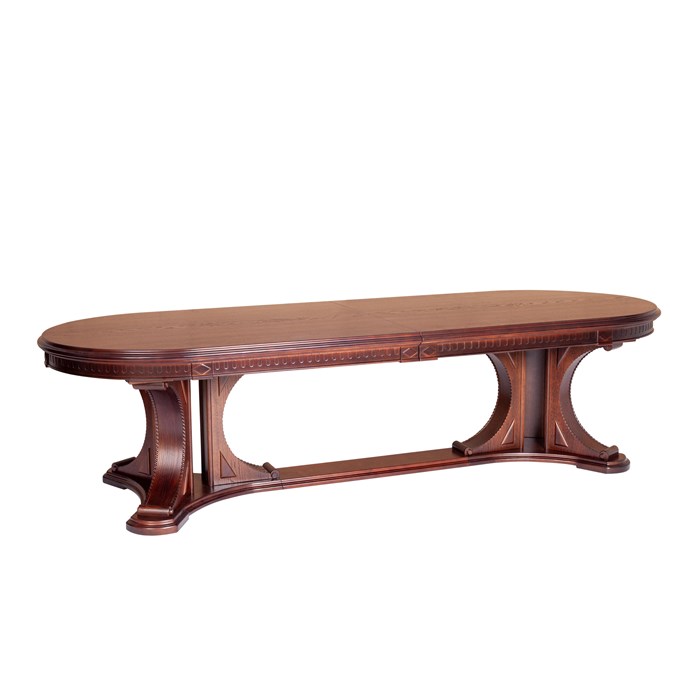 Стол VERSAL овальный бук, мдф, 300 (350/400) х 110 х 78 см, Tobacco TETCHAIR-20567 - фото 54480