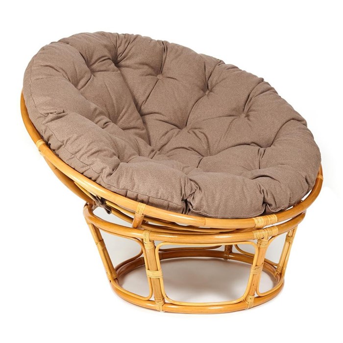 Кресло PAPASAN/ПАПАСАН 23/01 W  /с подушкой/ 115х101х104 см, Honey (мед), экошерсть Коричневый, 1811-5 TETCHAIR-13744 - фото 55024