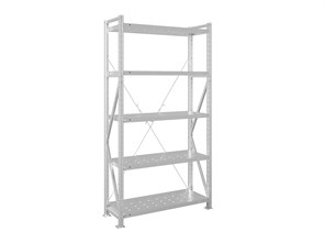 Стеллаж MS U 2000x1000x400/5 перфорированные полки 52849