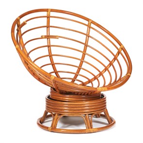 Кресло-качалка PAPASAN/ПАПАСАН w 23/01 B /без подушки/ 115х78х104 см, Cognac (коньяк) TETCHAIR-5047