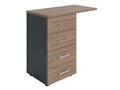 Тумба боковая NPW-408 L4 темный орех /антрацит 53392 - фото 31684