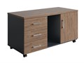 Тумба для оргтехники NPW-410 тёмный орех/антрацит 48163 - фото 31686