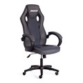 Кресло RACER GT new кож/зам/ткань, металлик/серый, 36/12 TETCHAIR-13251 - фото 38840