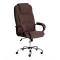 Кресло BERGAMO хром (22) ткань, коричневый, 3М7-147 TETCHAIR-19398 - фото 40079
