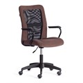 Кресло STAFF флок/ткань, коричневый/черный, 6/W-11 TETCHAIR-21456 - фото 40770