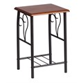 Тумба прикроватная PICCOLO металл/гевея, 37х40х60см, черный/красный дуб TETCHAIR-9840 - фото 41297