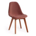 Стул CINDY SOFT (mod. C1021F1) вельвет/дерево бук, 53 х 45 х 81 см , коралловый (HLR 44)/натуральный TETCHAIR-15208 - фото 41973