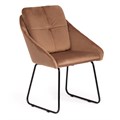 Кресло STAR (mod. CY-1919) вельвет/металл, 68 х 60 х 88 см , коричневый (HLR11)/черный TETCHAIR-15185 - фото 41998