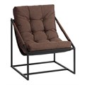 Кресло Charli / Чарли без подлокотника рогожка, коричневый, 3М7-147, 70х70х84 см TETCHAIR-24901 - фото 42131