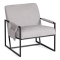 Кресло Charli LUX/Чарли Люкс велюр/букле, VT shape silver, 70х80х82 см TETCHAIR-24903 - фото 42154