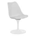 Стул TULIP FASHION CHAIR (mod.109) металл/пластик/PU, 48 x 55 x 81см, белый / белый TETCHAIR-15368 - фото 42280