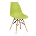 Стул CINDY (EAMES) (mod. 001) дерево бук/металл/сиденье пластик, 51x46x82см, оливковый 66012 TETCHAIR-17186 - фото 42288