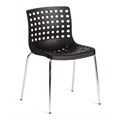 Стул SKALBERG (mod. C-084-A) металл/пластик, 46 х 56 х 79 см, Black (черный) / Chrome (хром) TETCHAIR-19258 - фото 42307