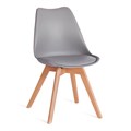 Стул TULIP (mod. 73-1) дерево/пластик/экокожа, 47,5x55x80 см, Серый (Grey) TETCHAIR-20186 - фото 42394