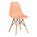Стул CINDY (EAMES) (mod. 1801) дерево бук/металл/сиденье пластик, 45x51x82 см, Orange (Оранжевый) TETCHAIR-20657 - фото 42440