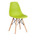 Стул CINDY (EAMES) (mod. 1801) дерево бук/металл/сиденье пластик, 45x51x82 см, Olive (оливковый) TETCHAIR-20659 - фото 42449