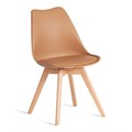 Стул TULIP (mod. 73-1) дерево/пластик/экокожа, 47,5x55x80 см, Бежевый (Latte) TETCHAIR-21122 - фото 42478