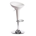 Стул барный NAIL (mod. KY801) металл/пластик, 42*44*67-88 см, белый/хром TETCHAIR-15090 - фото 42696
