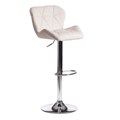 Стул барный BIAGGIO (mod. KY717) металл/экокожа, 44*50*83-103 см, белый/хром TETCHAIR-15100 - фото 42743