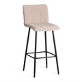 Барный стул  Bari/Бари велюр, бежевый, 7, 45х56х110 см TETCHAIR-24907 - фото 42896