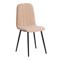 Стул ARC  Велюр/металл , 46 х 52 х 88 см, бежевый/черный TETCHAIR-19938 - фото 43151