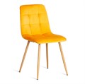 Стул CHILLY (mod. 7094-1) вельвет/металл, 44,5х52,5х86 см, yellow (желтый) HLR41 / натуральный TETCHAIR-20419 - фото 43213