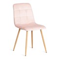 Стул CHILLY (mod. 7094-1) вельвет/металл, 44,5х52,5х86 см, pink (розовый) HLR39 / натуральный TETCHAIR-20421 - фото 43222