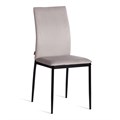 Стул CAPRI (mod. BC565-DC) металл, флок, 43 х 53 х 92 см, Light grey (светло-серый) HLR14 / черный TETCHAIR-21262 - фото 43321