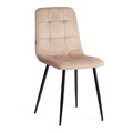 Стул CHILLY (mod. JSC-220) Велюр/металл , 44,5х52,5х88 см, Beige (бежевый) HLR8 / черный TETCHAIR-21496 - фото 43342